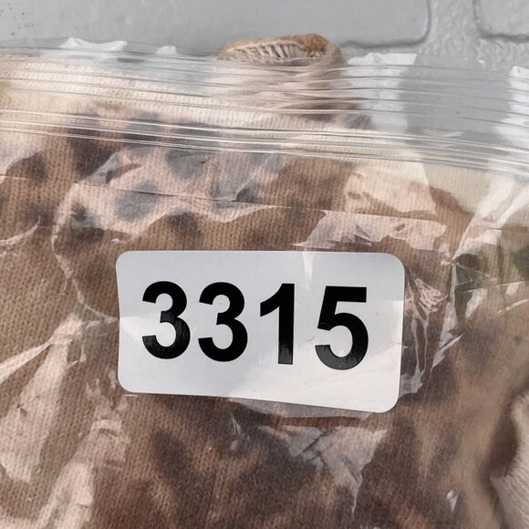 Gabriella T. Cardigan Women Medium Beige‎ Tan Rose Leopard Art Grandma Sweater - Picture 11 of 11